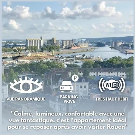 : Vue Panoramique Sur La Seine Avec Parking * Rouen
