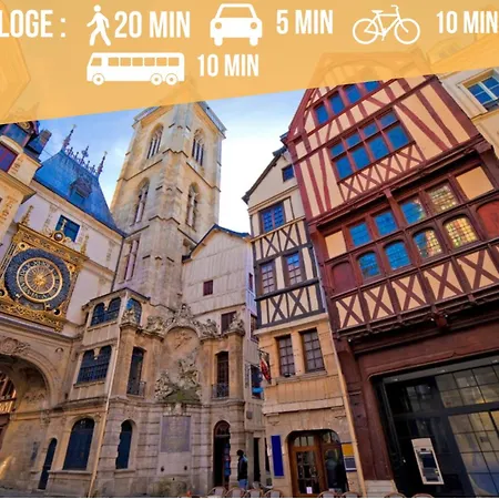 : Vue Panoramique Sur La Seine Avec Parking Διαμέρισμα Ρουέν