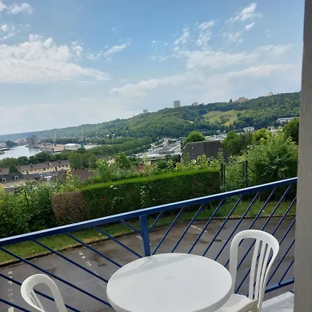 : Vue Panoramique Sur La Seine Avec Parking شقة روان