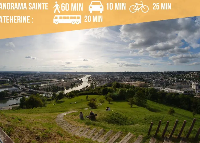 : Vue Panoramique Sur La Seine Avec Parking * Rouen